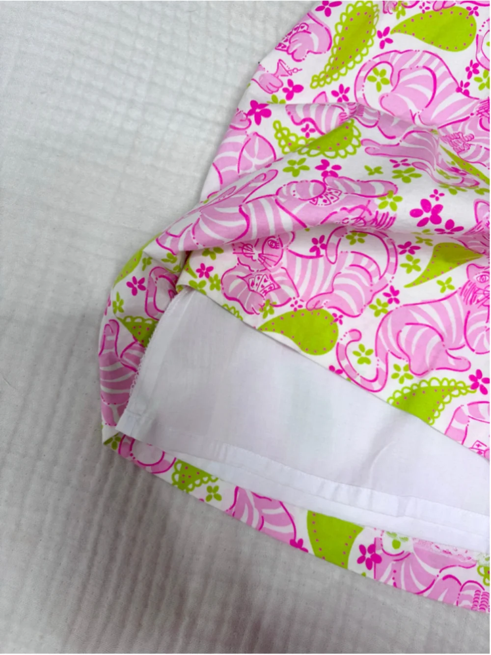 Girls Lilly Pulitzer Dress Size 6 Pink Green Tiger Print Vintage Lilly